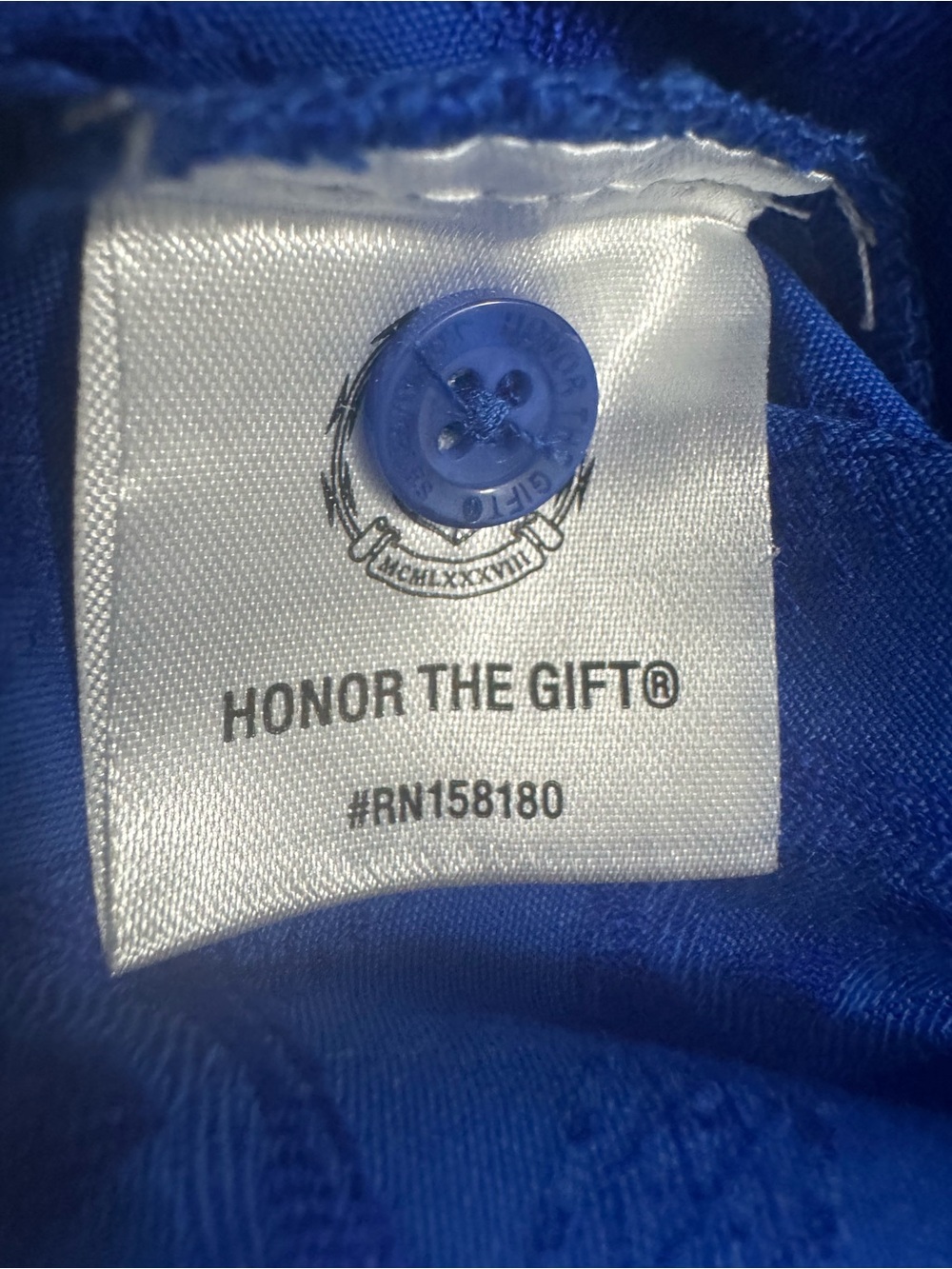 Honor the Gift Boys Kids Century Camp Blue Button Up Shirt Size 7-8 - Picture 6 of 8